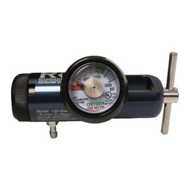 Oxygen Tank Regulator with Flow meter - Responsive Respiratory E Series Value 15 LPM